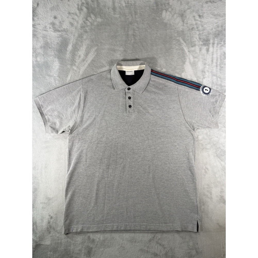 Porsche Design Drivers Selection Shirt Mens XL Grey Martini Racing Polo Number 1